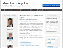 Tablet Screenshot of masswagelaw.com